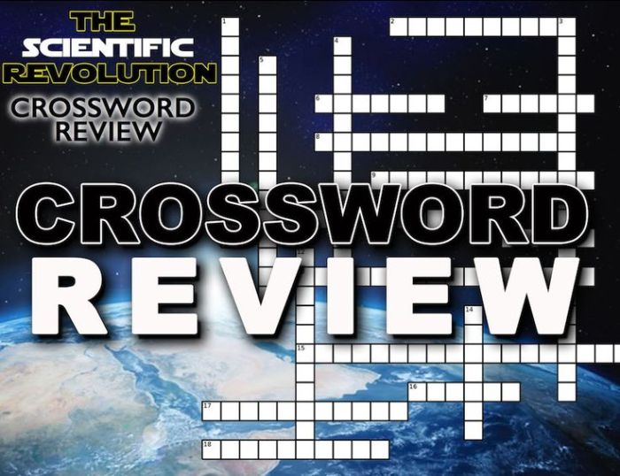 Crossword puzzle the scientific revolution