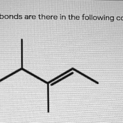 How many s-sp3 bonds are there in the following substance